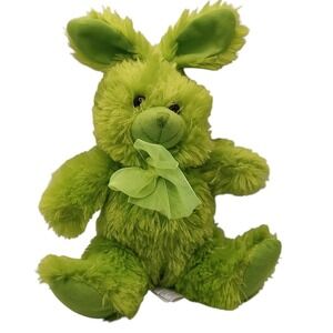 Retired‎ Plush Bunny Rabbit Green Stuffed Animal Toy Twelve in Green Ribbon 2013